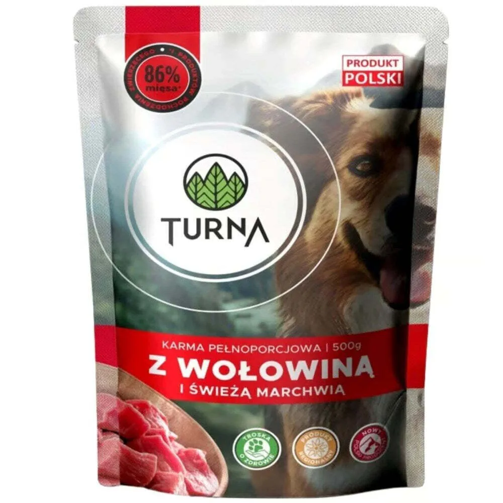 Turna Υγρή Τροφή Σκύλων με Βοδινό 500gr Turna Υγρή Τροφή Σκύλων με Βοδινό 500gr - Image 1