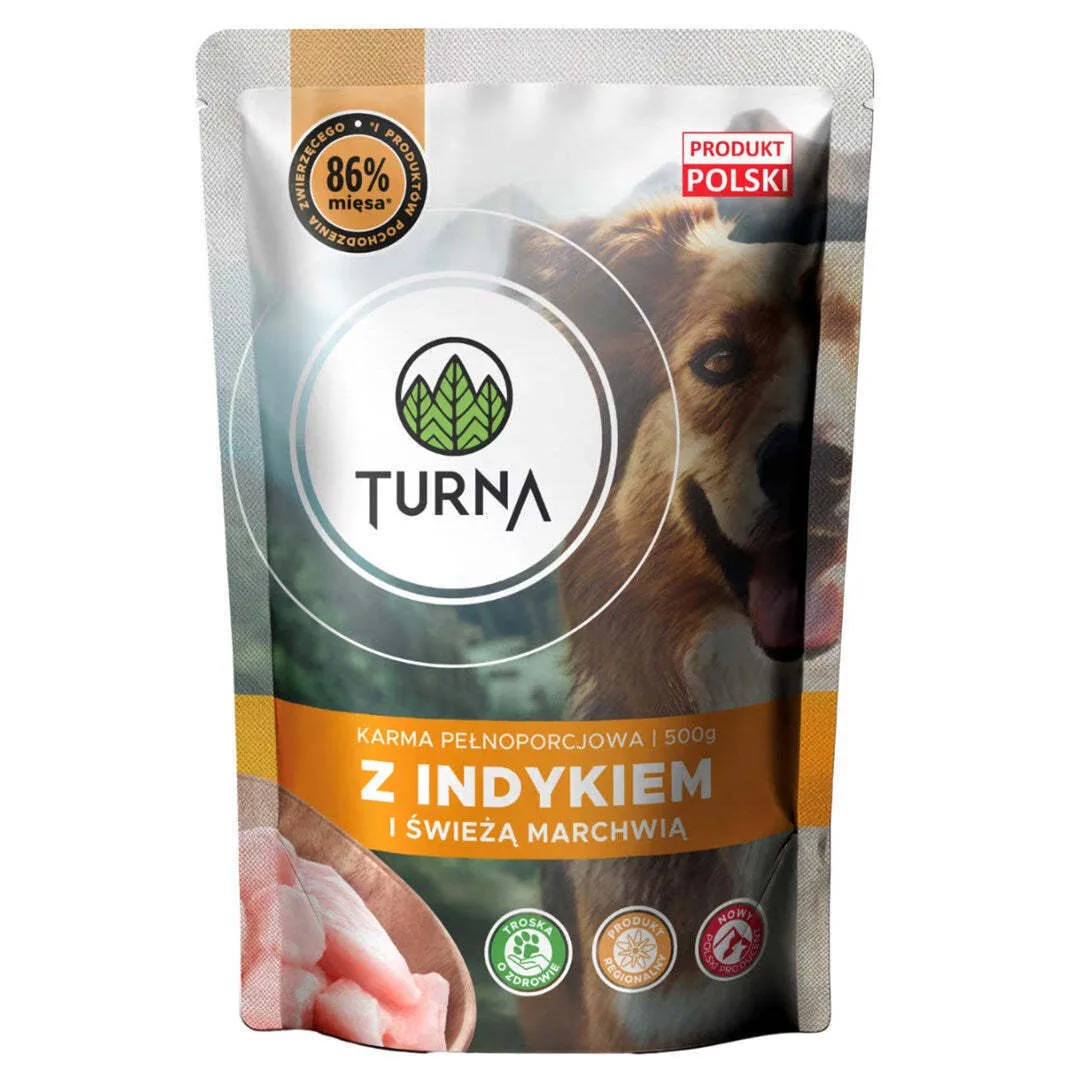 Turna Υγρή Τροφή Σκύλων με Γαλοπούλα 500gr Turna Υγρή Τροφή Σκύλων με Γαλοπούλα 500gr - Image 1