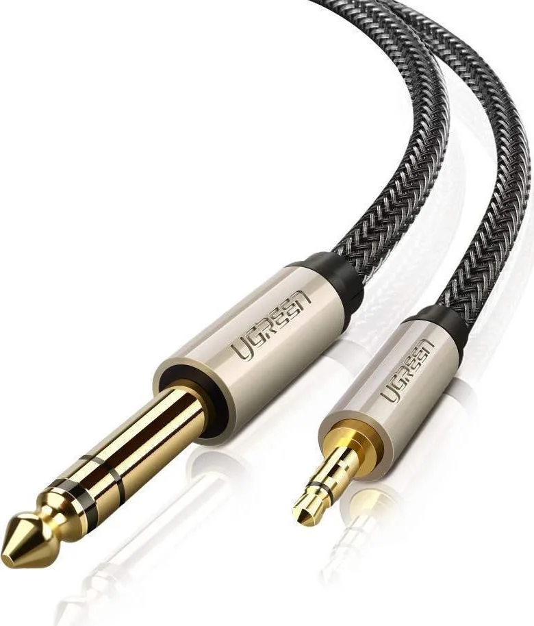 Ugreen AV127 Cable 6.3mm male - 3.5mm male 1m Γκρι (10625) Ugreen AV127 Cable 6.3mm male - 3.5mm male 1m Γκρι (10625) - Image 1