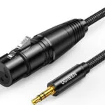 Ugreen AV182 Cable XLR female - 3.5mm male Μαύρο 1m 20763