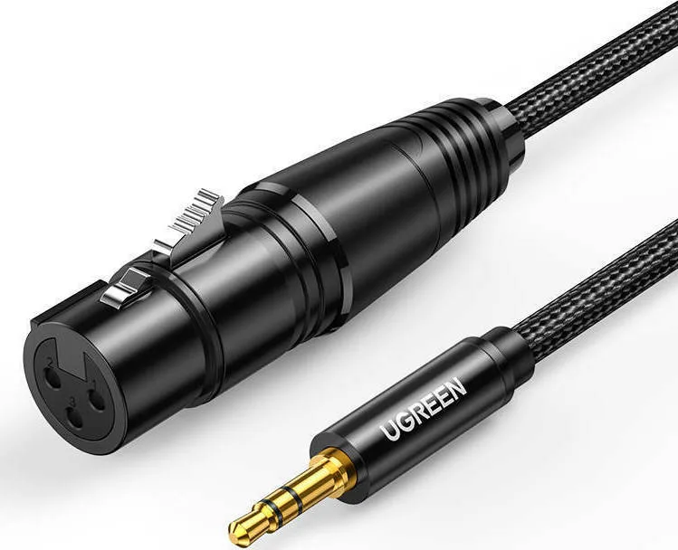 Ugreen AV182 Cable XLR female - 3.5mm male Μαύρο 1m 20763 Ugreen AV182 Cable XLR female - 3.5mm male Μαύρο 1m 20763 - Image 1
