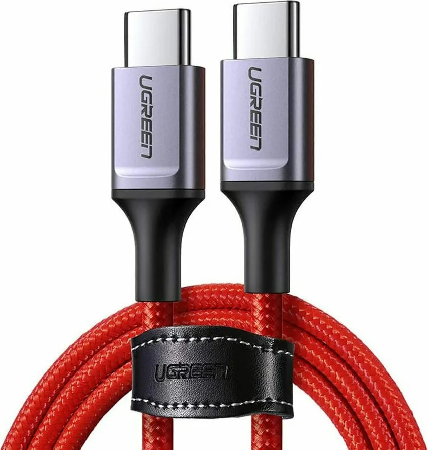 Ugreen Braided USB 3.0 Cable USB-C male - USB-C Κόκκινο 1m 60186 Ugreen Braided USB 3.0 Cable USB-C male - USB-C Κόκκινο 1m 60186 - Image 1