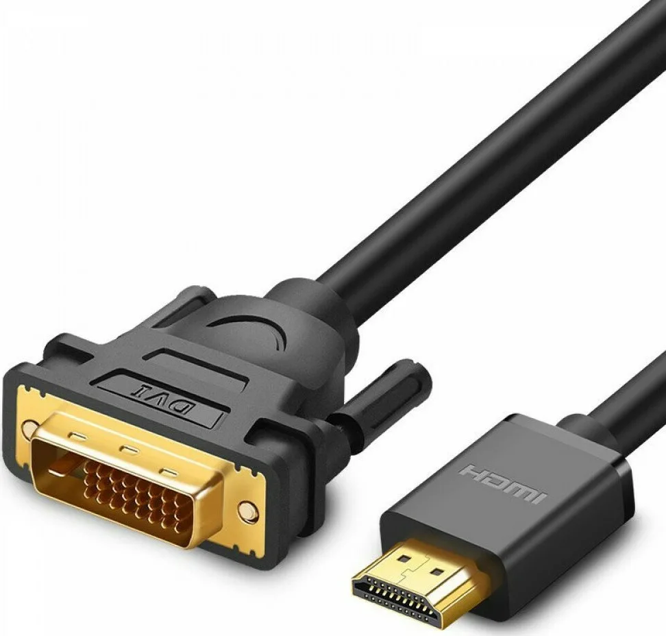 Ugreen Cable DVI-I male - HDMI male 1m (30116) Ugreen Cable DVI-I male - HDMI male 1m (30116) - Image 1