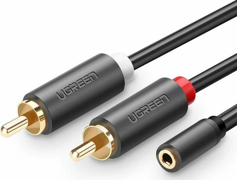 Ugreen Καλώδιο Ήχου 3.5mm female - RCA male Γκρι 0.25m με Επίχρυσους Ακροδέκτες 10561 Ugreen Καλώδιο Ήχου 3.5mm female - RCA male Γκρι 0.25m με Επίχρυσους Ακροδέκτες 10561 - Image 1