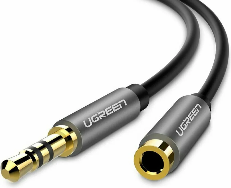 Ugreen Καλώδιο Ήχου 3.5mm male - 3.5mm female Ασημί 3m με Επίχρυσους Ακροδέκτες 10595 Ugreen Καλώδιο Ήχου 3.5mm male - 3.5mm female Ασημί 3m με Επίχρυσους Ακροδέκτες 10595 - Image 1