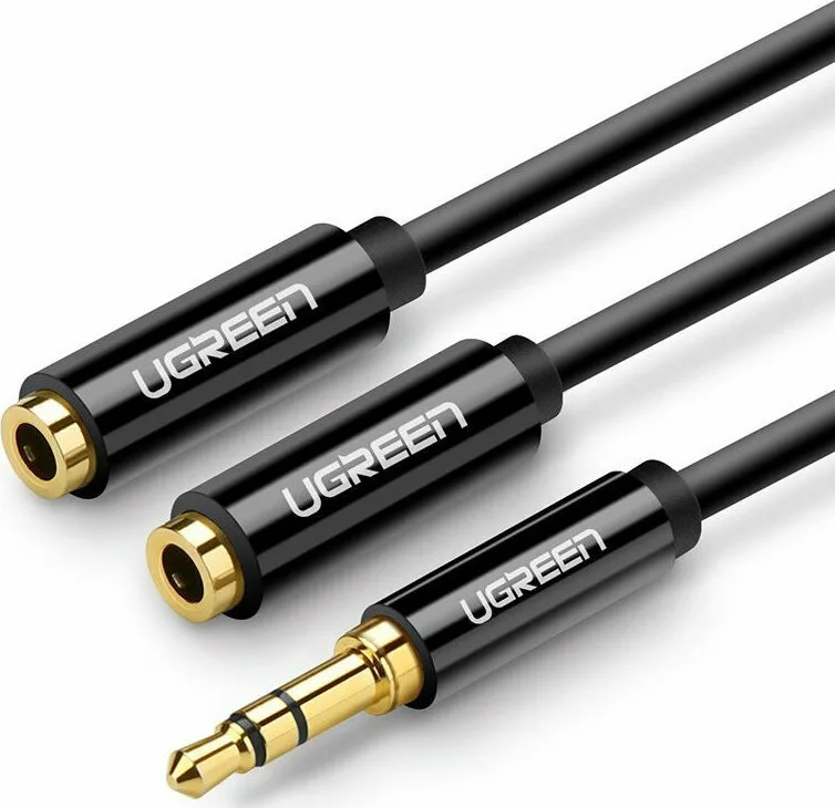 Ugreen Καλώδιο Ήχου 3.5mm male - 3.5mm female Μαύρο 0.25m με Επίχρυσους Ακροδέκτες 20816 Ugreen Καλώδιο Ήχου 3.5mm male - 3.5mm female Μαύρο 0.25m με Επίχρυσους Ακροδέκτες 20816 - Image 1