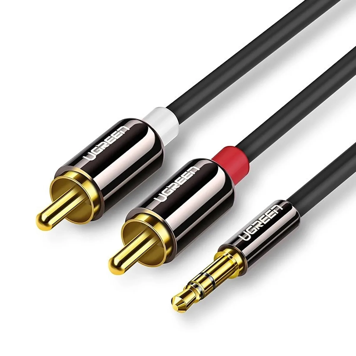 Ugreen Καλώδιο Ήχου 3.5mm male - RCA male Μαύρο 5m με Επίχρυσους Ακροδέκτες 10591 Ugreen Καλώδιο Ήχου 3.5mm male - RCA male Μαύρο 5m με Επίχρυσους Ακροδέκτες 10591 - Image 1