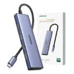 Ugreen Cm511 USB-C Docking Station με HDMI 4K PD Ethernet Γκρι