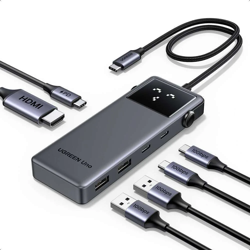 Ugreen CM888 USB-C Docking Station με HDMI 4K PD Μαύρο Ugreen CM888 USB-C Docking Station με HDMI 4K PD Μαύρο - Image 1