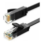 Ugreen Flat U/UTP Cat.6 (Gigabit) Καλώδιο Δικτύου Ethernet 15m Μαύρο 50180