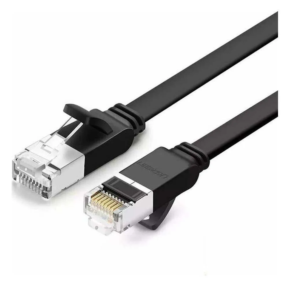 Ugreen Flat U/UTP Cat.6 (Gigabit) Καλώδιο Δικτύου Ethernet 5m Μαύρο 50187 Ugreen Flat U/UTP Cat.6 (Gigabit) Καλώδιο Δικτύου Ethernet 5m Μαύρο 50187 - Image 1