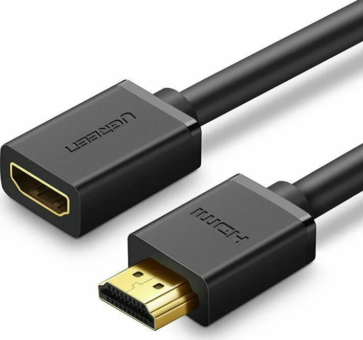 Ugreen HD107 Cable HDMI male - HDMI female 1m Μαύρο 10141 Ugreen HD107 Cable HDMI male - HDMI female 1m Μαύρο 10141 - Image 1