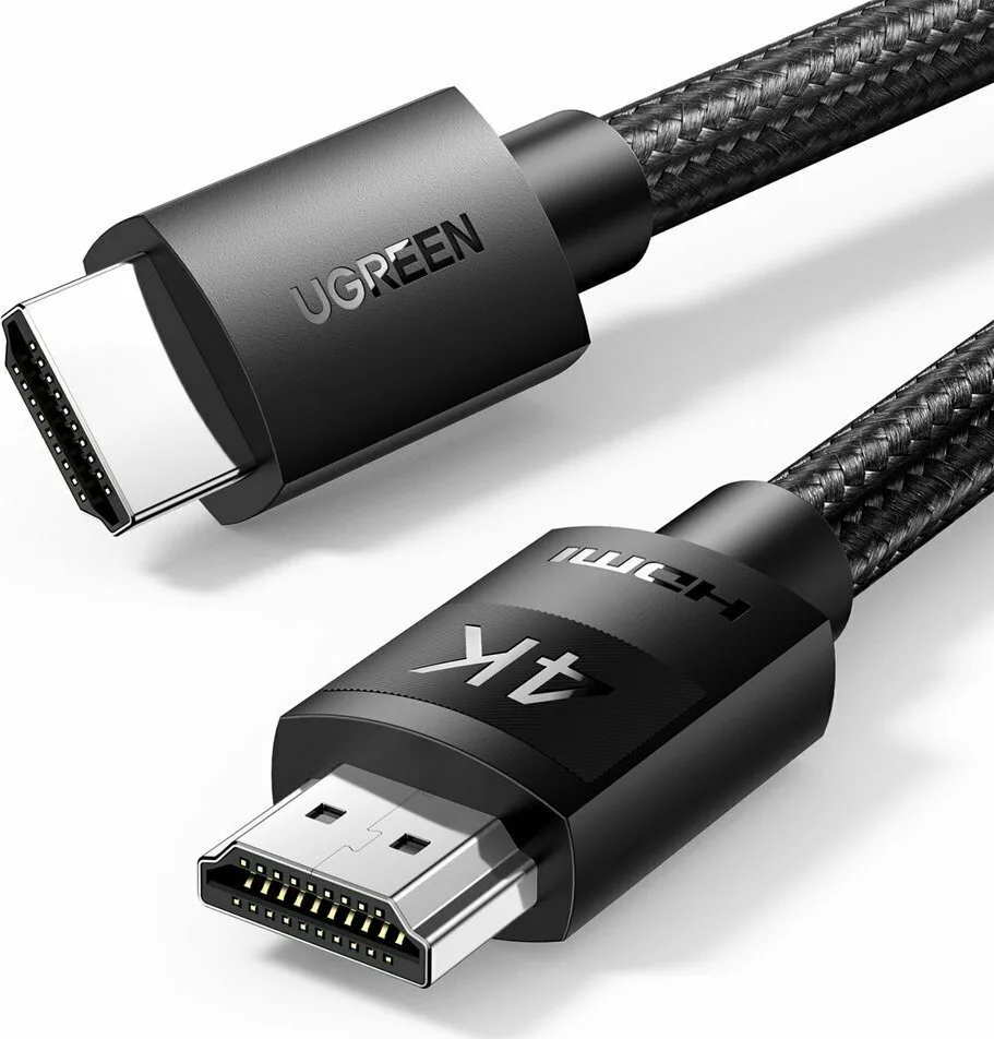 Ugreen HD119 HDMI 2.0 Premium High Speed 4K 60Hz HDR Braided Cable HDMI male - HDMI male 1m Μαύρο 30999 Ugreen HD119 HDMI 2.0 Premium High Speed 4K 60Hz HDR Braided Cable HDMI male - HDMI male 1m Μαύρο 30999 - Image 1