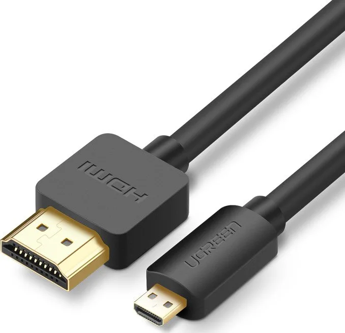 Ugreen HD127 HDMI 1.4 High Speed 1080p 120Hz Cable HDMI male - micro HDMI male 3m Μαύρο 30104 Ugreen HD127 HDMI 1.4 High Speed 1080p 120Hz Cable HDMI male - micro HDMI male 3m Μαύρο 30104 - Image 1