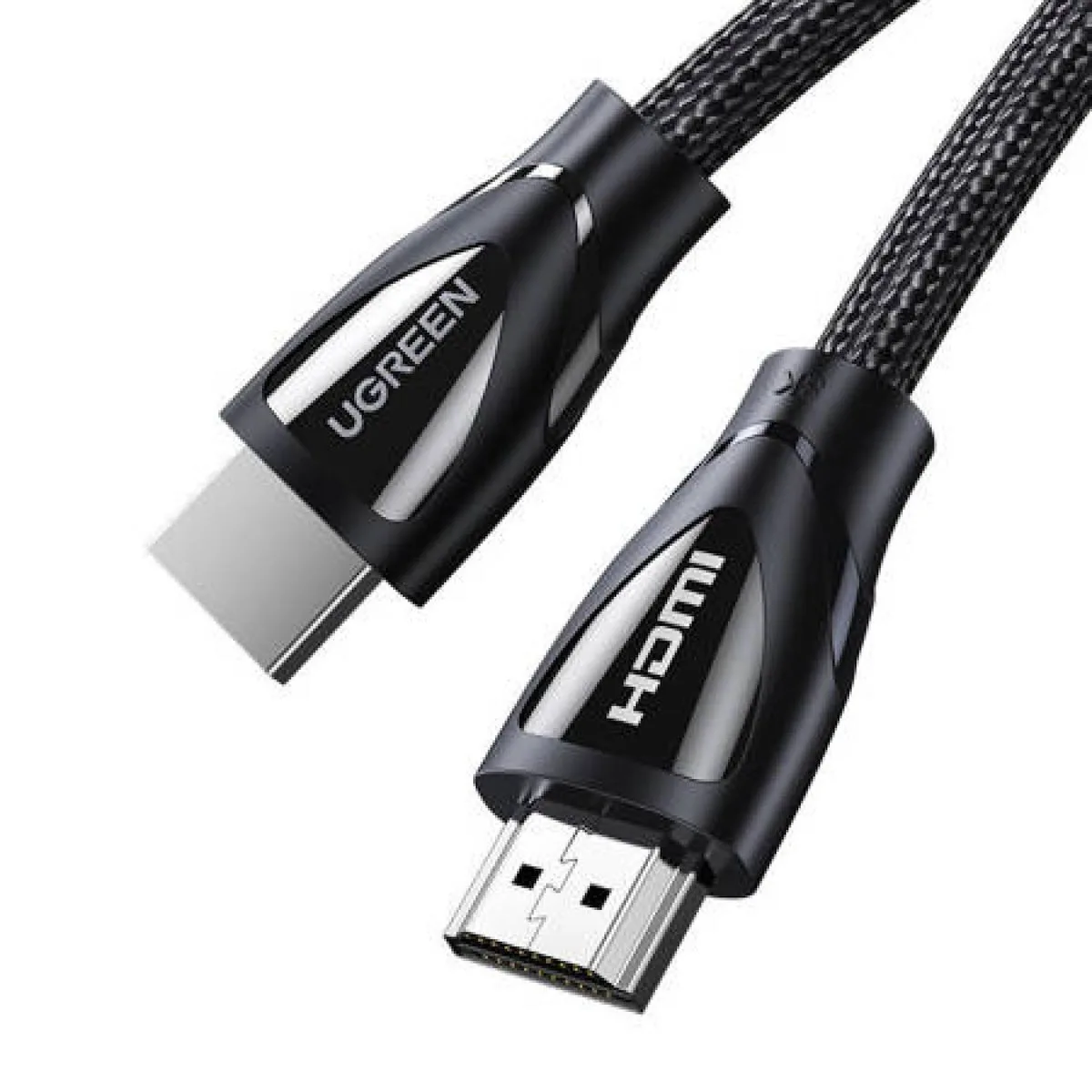 Ugreen HD140 HDMI 2.1 Ultra High Speed 48Gbps 4K 120Hz HDR VRR Braided Cable HDMI male - HDMI male 2m Μαύρο 80403 Ugreen HD140 HDMI 2.1 Ultra High Speed 48Gbps 4K 120Hz HDR VRR Braided Cable HDMI male - HDMI male 2m Μαύρο 80403 - Image 1