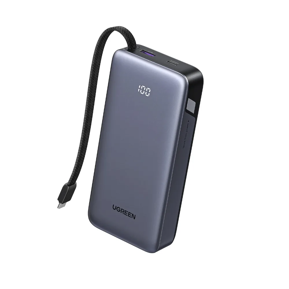 Ugreen PB536 Power Bank 20000mAh 45W με Θύρα USB-A και Θύρα USB-C Power Delivery Γκρι Ugreen PB536 Power Bank 20000mAh 45W με Θύρα USB-A και Θύρα USB-C Power Delivery Γκρι - Image 1
