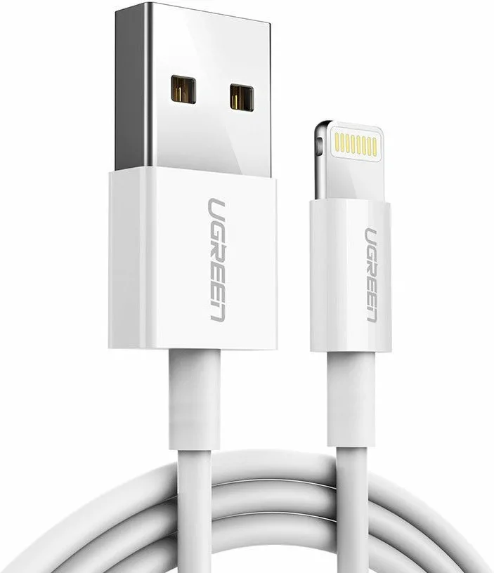 Ugreen US155 USB-A to Lightning Cable 12W Λευκό 1m (20728) Ugreen US155 USB-A to Lightning Cable 12W Λευκό 1m (20728) - Image 1
