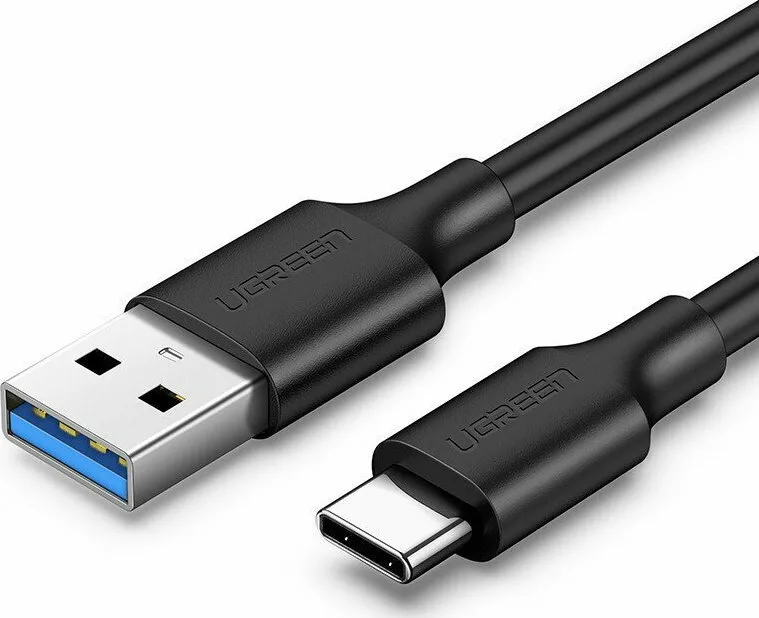 Ugreen US184 USB 3.0 Cable USB-C male - USB-A 60W PD Μαύρο 1.5m 20883 Ugreen US184 USB 3.0 Cable USB-C male - USB-A 60W PD Μαύρο 1.5m 20883 - Image 1