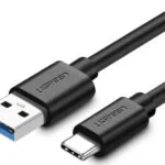 Ugreen US184 USB 3.0 Cable USB-C male - USB-A PD Μαύρο 1m 20882