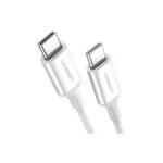 Ugreen US264 USB 2.0 Cable USB-C male - USB-C 60W Λευκό 1.5m 60519
