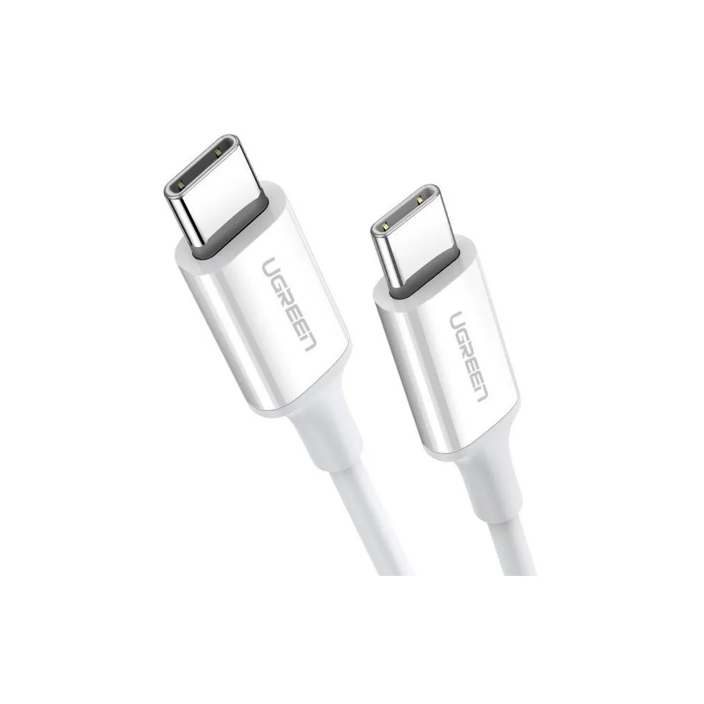 Ugreen US264 USB 2.0 Cable USB-C male - USB-C 60W Λευκό 1.5m 60519 Ugreen US264 USB 2.0 Cable USB-C male - USB-C 60W Λευκό 1.5m 60519 - Image 1