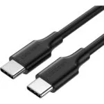 Ugreen US286 USB 2.0 Cable USB-C male - USB-C 60W Μαύρο 2m 10306