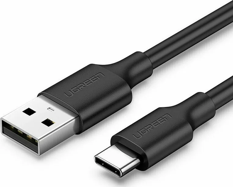 Ugreen US287 USB 2.0 Cable USB-C male - USB-A 60W PD Μαύρο 0.5m 60115 Ugreen US287 USB 2.0 Cable USB-C male - USB-A 60W PD Μαύρο 0.5m 60115 - Image 1