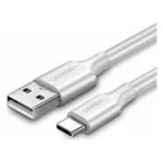 Ugreen US287 USB 2.0 Cable USB-C male - USB-A Λευκό 2m 60123