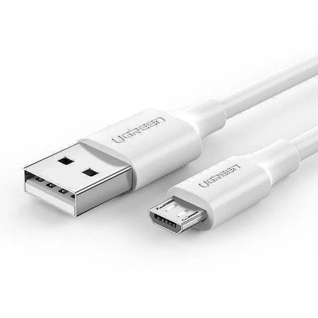 Ugreen US289 Regular USB 2.0 to micro USB Cable Λευκό 1.5m (60142) 1τμχ Ugreen US289 Regular USB 2.0 to micro USB Cable Λευκό 1.5m (60142) 1τμχ - Image 1