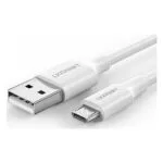 Ugreen US289 Regular USB 2.0 to micro USB Cable Λευκό 1m (60141) 1τμχ