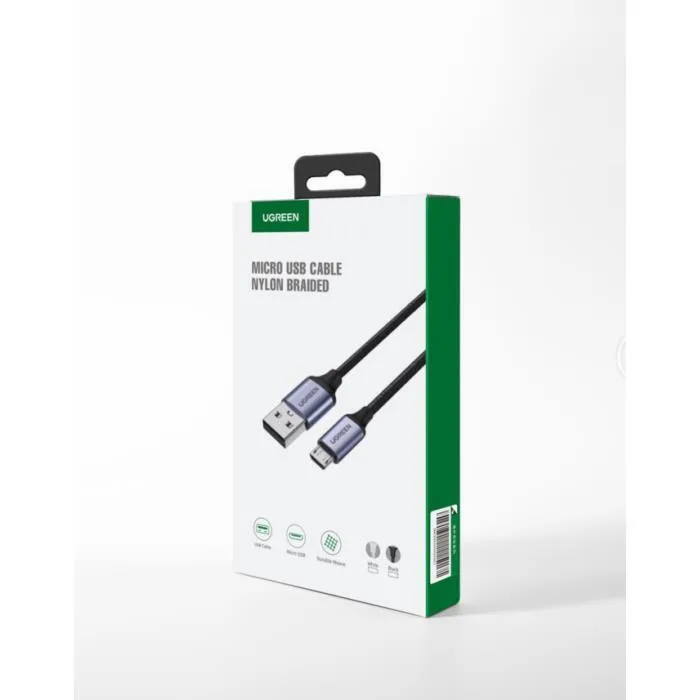 Ugreen Us290 Regular USB 2.0 to micro USB Cable Γκρι 1m (60146) 1τμχ Ugreen Us290 Regular USB 2.0 to micro USB Cable Γκρι 1m (60146) 1τμχ - Image 1
