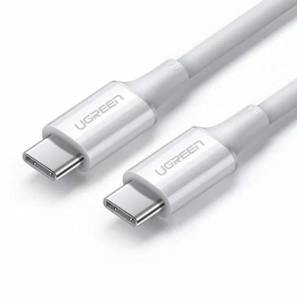 Ugreen US300 USB 2.0 Cable USB-C male - USB-C 100W Λευκό 2m 99671 Ugreen US300 USB 2.0 Cable USB-C male - USB-C 100W Λευκό 2m 99671 - Image 1