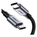 Ugreen US316 Braided USB 2.0 Cable USB-C male - USB-C 100W PD Μαύρο 2m
