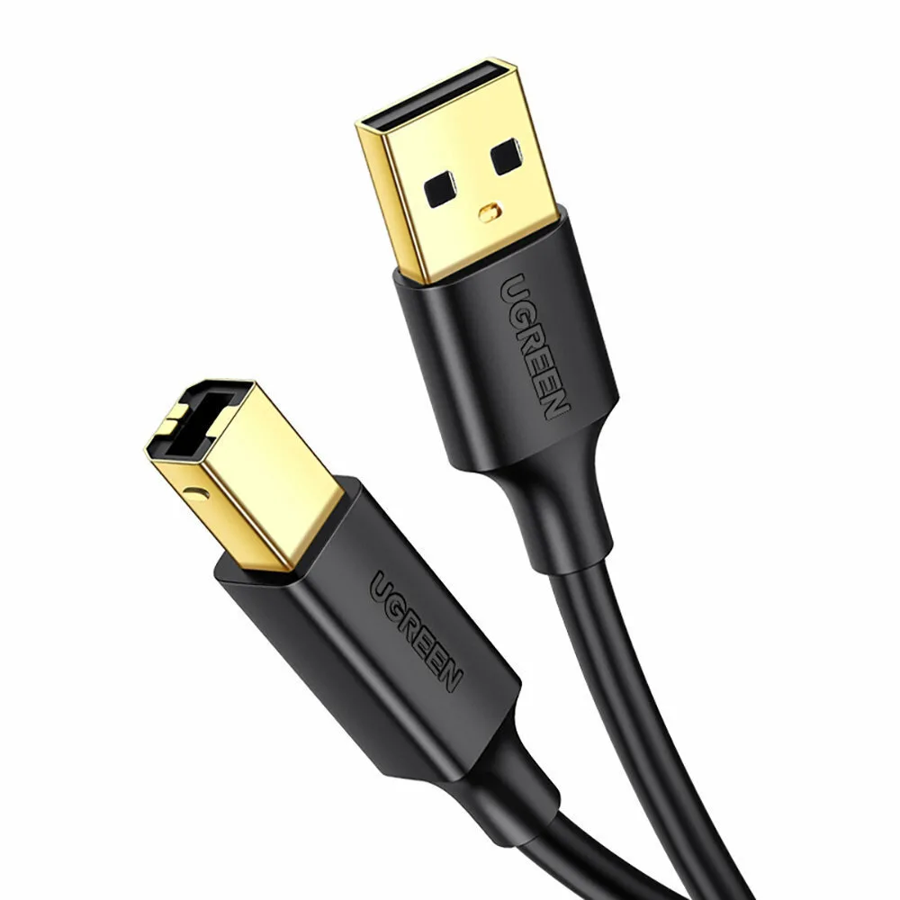 Ugreen USB 2.0 Cable USB-A male - USB-B male Μαύρο 1m (20846) Ugreen USB 2.0 Cable USB-A male - USB-B male Μαύρο 1m (20846) - Image 1