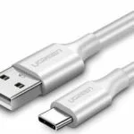 Ugreen USB 2.0 Cable USB-C male - USB-A Λευκό 1.5m 60122