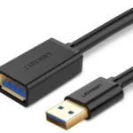 Ugreen USB 3.0 Cable USB-A male - USB-A female Μαύρο 0.5m 30125