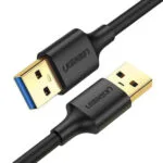 Ugreen USB 3.0 Cable USB-A male - USB-A male Μαύρο 3m 90576