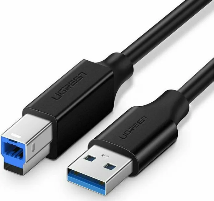 Ugreen USB 3.0 Cable USB-A male - USB-B male Μαύρο 2m (10372) Ugreen USB 3.0 Cable USB-A male - USB-B male Μαύρο 2m (10372) - Image 1