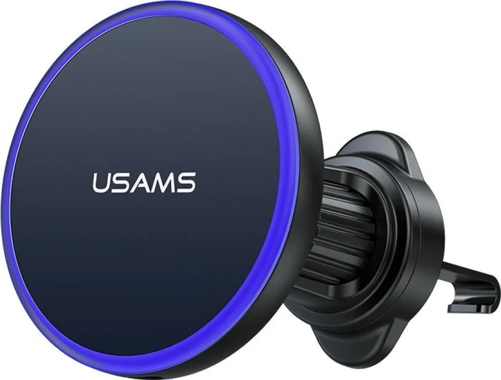 Usams Βάση Κινητού Αυτοκινήτου με Μαγνήτη και Ασύρματη Φόρτιση MagSafe Μαύρη CD277ZJ01 Usams Βάση Κινητού Αυτοκινήτου με Μαγνήτη και Ασύρματη Φόρτιση MagSafe Μαύρη CD277ZJ01 - Image 1