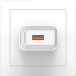 Usams Φορτιστής Χωρίς Καλώδιο με Θύρα USB-A 10.5W Λευκός (T69)