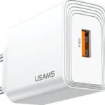 Usams Φορτιστής Χωρίς Καλώδιο με Θύρα USB-A 18W Quick Charge 3.0 Λευκός (T69)