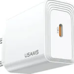 Usams Φορτιστής Χωρίς Καλώδιο με Θύρα USB-C 20W Quick Charge 3.0 Λευκός (T69)