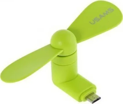 Usams microUSB mini Fan Ανεμιστηράκι Κινητού Πράσινο Usams microUSB mini Fan Ανεμιστηράκι Κινητού Πράσινο - Image 1