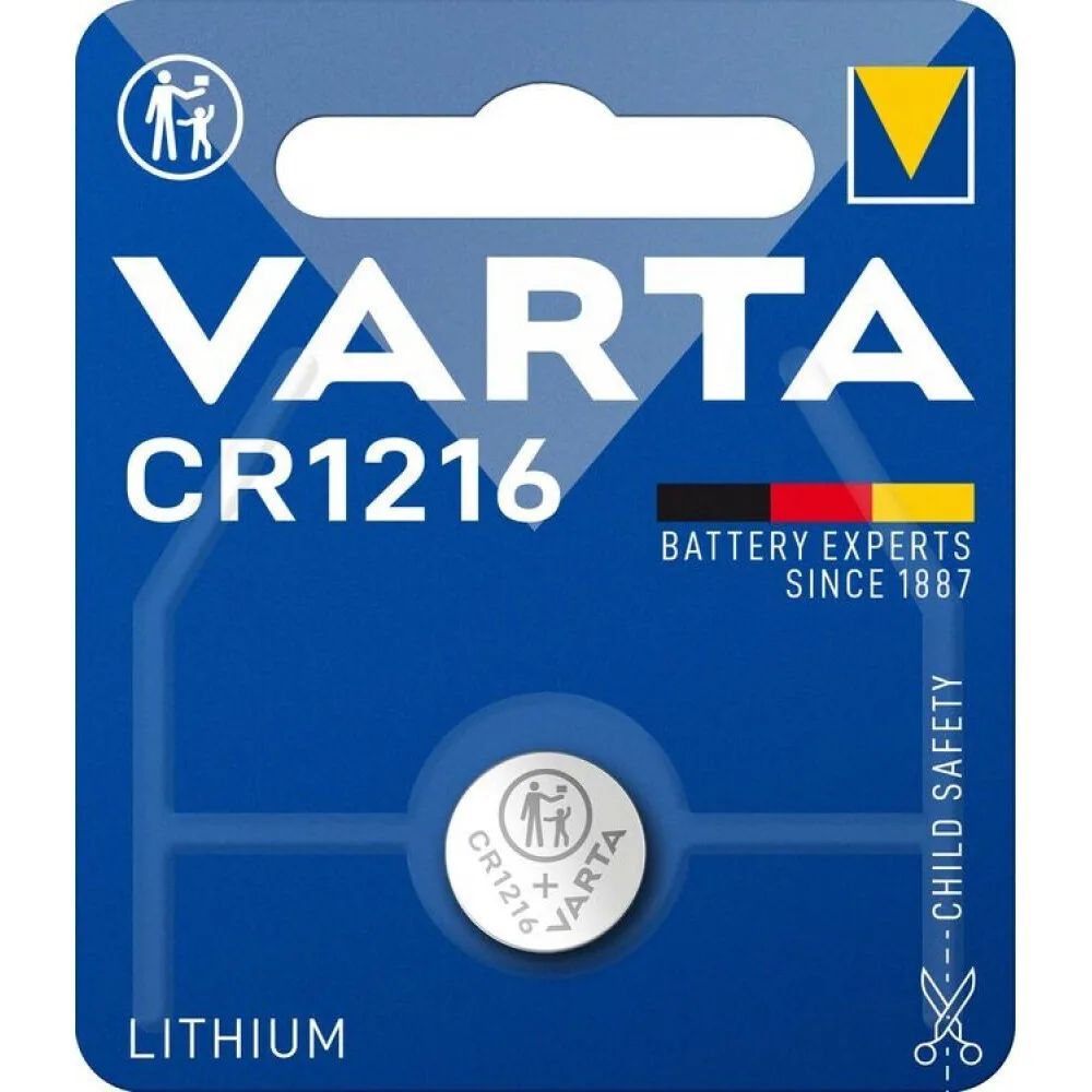 Varta Μπαταρία Λιθίου Ρολογιών CR1216 3V 1τμχ Varta Μπαταρία Λιθίου Ρολογιών CR1216 3V 1τμχ - Image 1