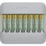 Varta Eco Charger Multi Recycled USB 8 Μπαταριών Ni-MH Μεγέθους AA/AAA Σετ με 8x AA 2100mAh σε Γκρι χρώμα