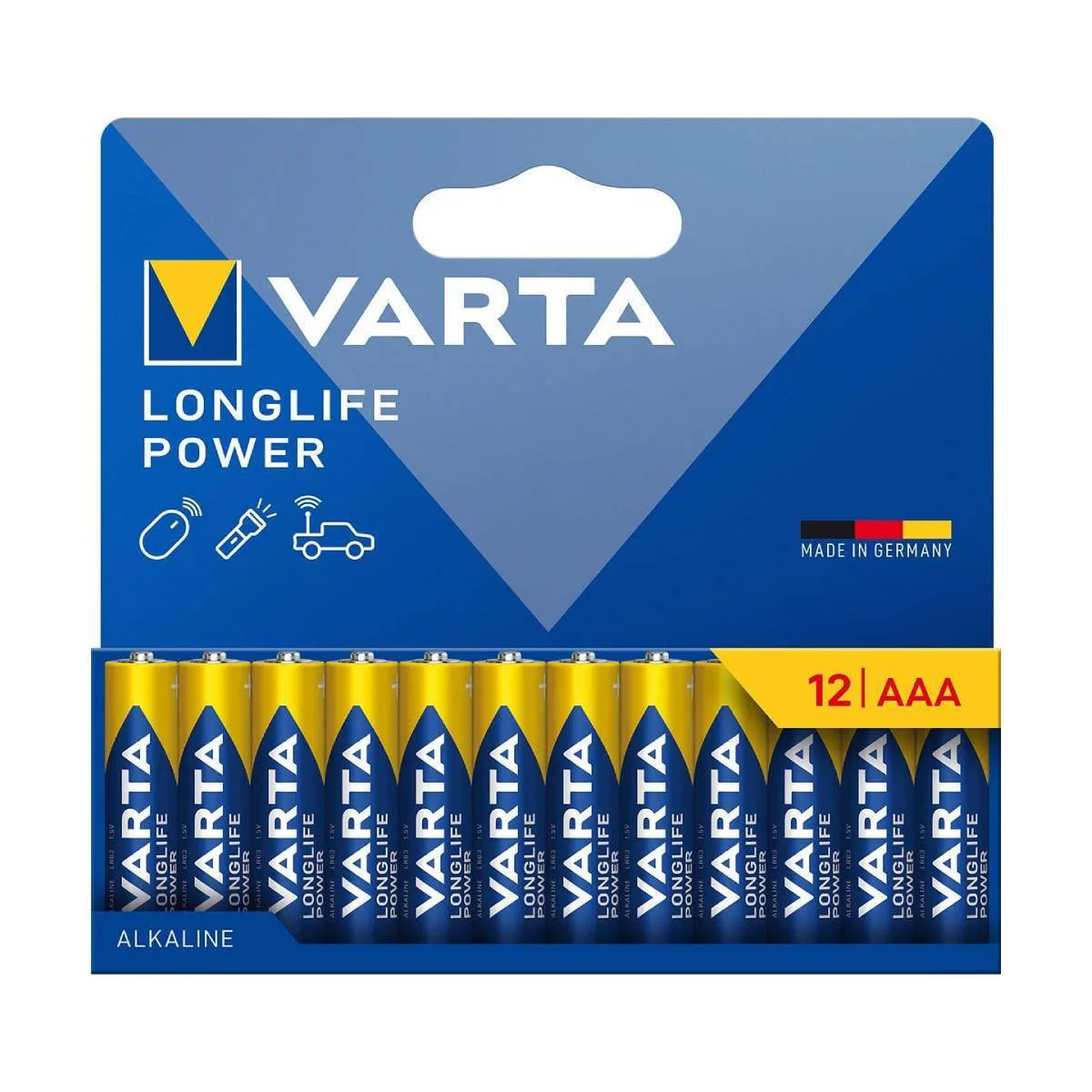 Varta Longlife Power Αλκαλικές Μπαταρίες AAA 1.5V 12τμχ Varta Longlife Power Αλκαλικές Μπαταρίες AAA 1.5V 12τμχ - Image 1