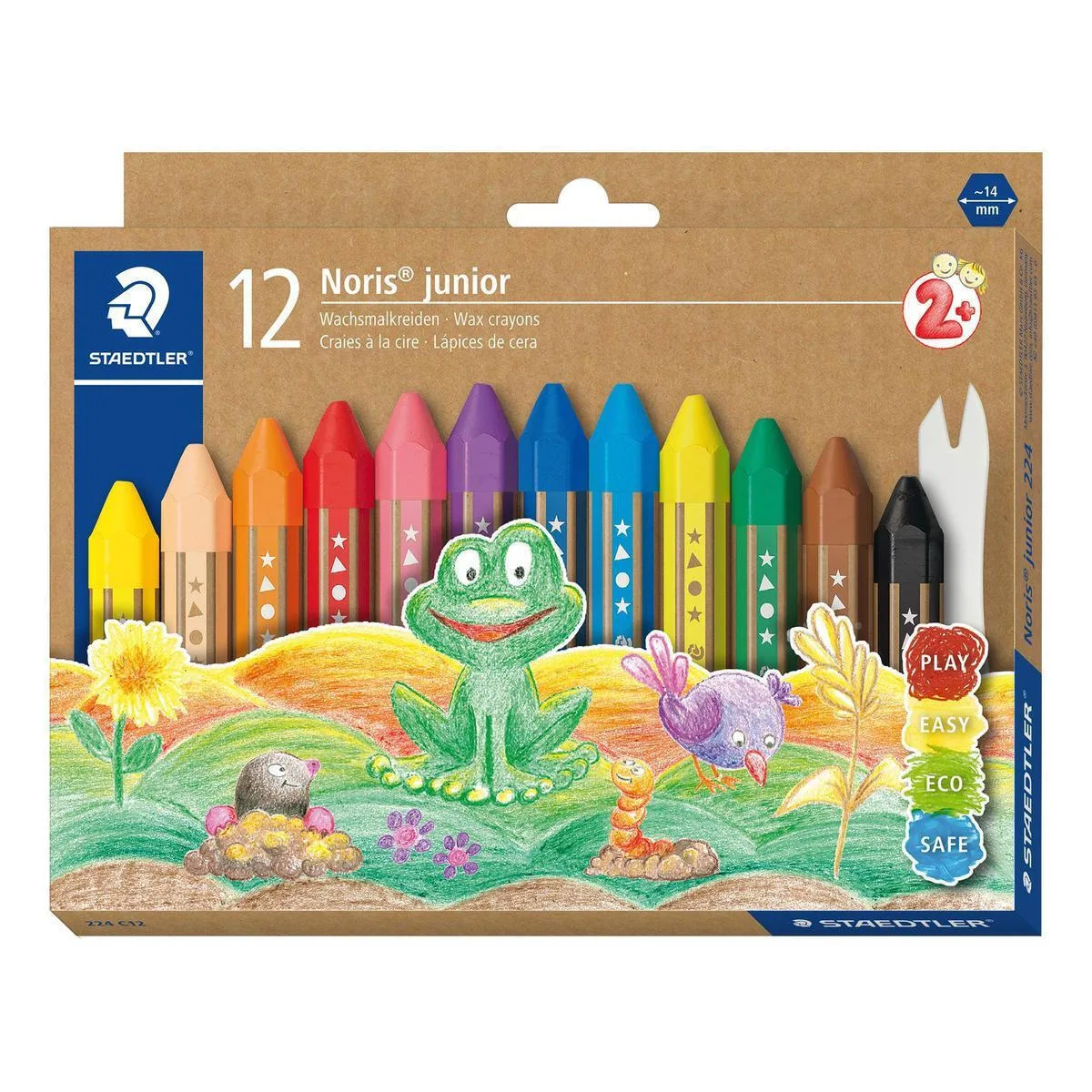 Vaskines Kreideles Staedtler Noris Junior 12 Vnt Vaskines Kreideles Staedtler Noris Junior 12 Vnt - Image 1