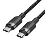 Vention USB 2.0 Cable USB-C male - USB-C 60W PD Μαύρο 1m TRCBF
