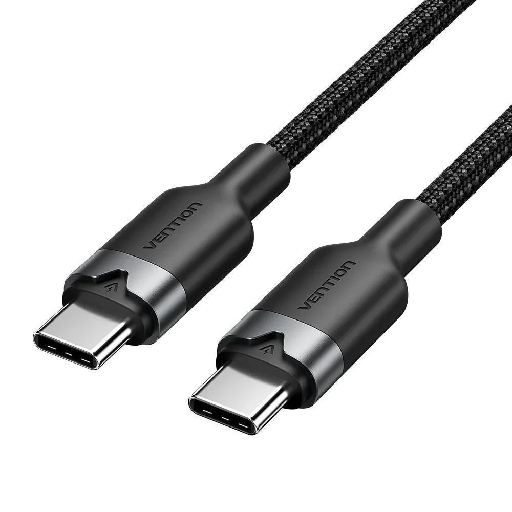 Vention USB 2.0 Cable USB-C male - USB-C 60W PD Μαύρο 2m TRCBH Vention USB 2.0 Cable USB-C male - USB-C 60W PD Μαύρο 2m TRCBH - Image 1