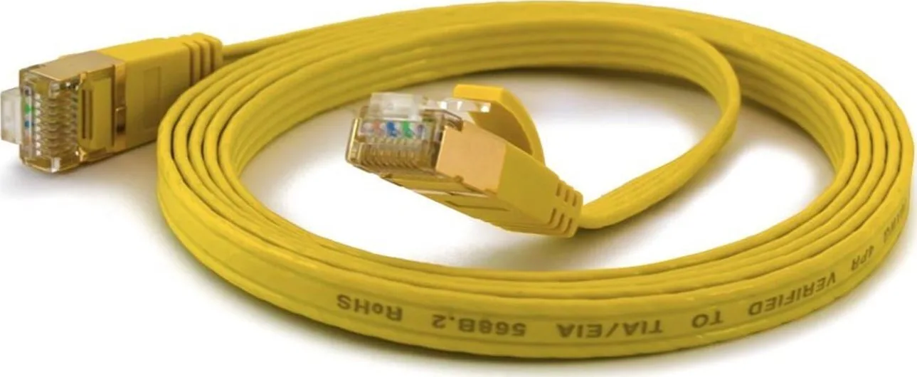 Wantec F/UTP Cat.6a (Gigabit) Καλώδιο Δικτύου Ethernet 0.1m Κίτρινο Wantec F/UTP Cat.6a (Gigabit) Καλώδιο Δικτύου Ethernet 0.1m Κίτρινο - Image 1